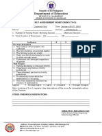 Quarterly Assessment Monitoring Tool