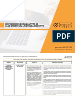 Disposiciones Organizativas Ley 3-2007 para La Igualdad Efectiva