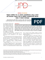 Digital Work Ow For An Esthetic Rehabilitation Using A Facial and Intraoral Scanner and An Additive Manufactured Silicone Index: A Dental Technique