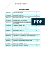 Employee Handbook - October 2019 - Appendix