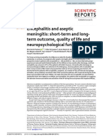 Encephalitis and Aseptic Meningitis: Short-Term and Long-Term Outcome, Quality of Life and Neuropsychological Functioning