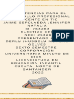 Infografia COMPETENCIAS PARA EL DESARROLLO PROFESIONAL DOCENTE EN TIC