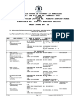 Causelist Court AK CJ AJS J 6th February 2023