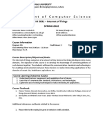 Tentative Course Outline IOT MS Updated