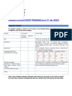 Canada Counseling Sheet