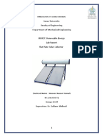 Flat Plate Solar Collector