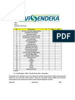 Gantry and Overhead Crane Daily Checklist