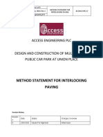 Method Statement For Interlocking Paving