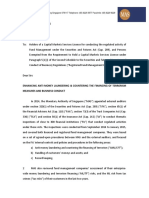 CMI 032015 Circular To FMCs On Enhancing AMLCFT Measures and Business Conduct