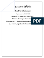 Rhéologie Partie 2 M2 S3 Option Matériaux 2020 2021