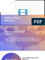 Persuasive Speech