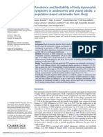 Prevalence and Heritability of Body Dysmorphic Symptoms in Adolescents and Young Adults: A Population-Based Nationwide Twin Study