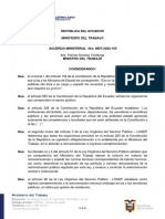 MDT 2022 155 ACUERDO MINISTERIAL Reforma NT Viatico Por Gastos de Residencia Con Dictamen 19082022 Signed