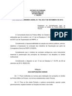 2016 09 27 - Portaria CG 794 - Estabelece Os Procedimentos para As Correicoes No Ambito Da PMPR 1