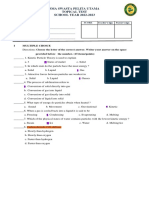 Top Test Format For SY 2022-2023 - Chapters 1 and 2