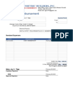 Expense Reimbursement Form