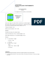 Cylinders - Solid Mensuration