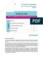 Projeto de Vida 1ºano 2ºsemestre