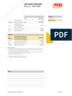 PERI Formwork Load Calculator Results