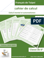 Mon Cahier de Calcul - 2022-2023