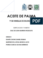 Aceite de Palma y Su Huella Ecologica