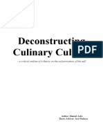 Deconstructing Culinary Culture A Critic