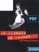 La Llamada de Lauren - Paloma Pedrero