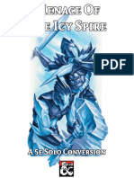 5E Solo Gamebooks - Menace of The Icy Spire (5e Solo Conversion Notes)