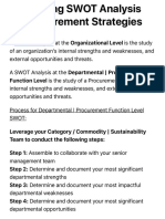 Reading 4 - Leveraging SWOT Analysis For Procurement Strategies