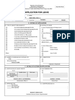 CS Form No. 6 Revised 2020 Application For Leave