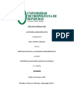 Metodología de La Auditoría Administrativa