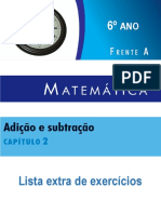 Complemento - Lista Extra Matemática - 6º Ano - Livro 1 - Capítulo 02 FA