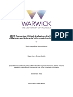 APEC Economies - Critical Analysis On The Harmonisation of Malaysia and Indonesias Corporate Insolvency Regimes