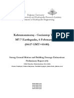 Kahramanmaraş - Gaziantep Türkiye M7.7 Earthquake, 6 February 2023 (04:17 GMT+03:00)