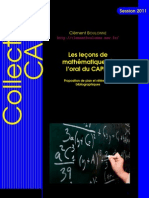 Les Leçons de Mathématiques À L'oral Du CAPES