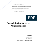 Control de Las Organizaciones