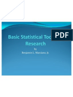 Basic Statistical Tools For Research