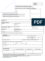 Critical Illness-Claimant's Statement - English