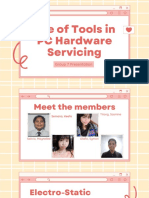Use of Tools in PC Hardware Servicing