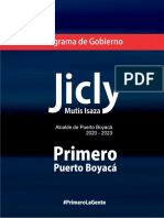 Programa de Gobierno Jicly - El Inicio