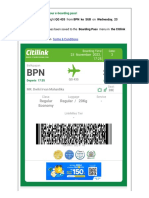 Boarding Pass Citilink