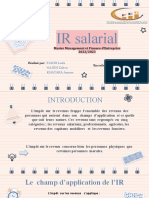 IR Salarial: Master Management Et Finance D'entreprise 2022/2023