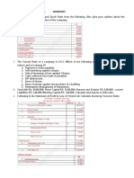 Accounting Ratios Analysis Worksheet