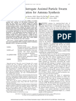 An Efficient Surrogate Assisted Particle Swarm Optimization For Antenna Synthesis