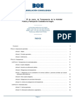 Ley 8 - 2015 Transparencia de La Actividad Pública y Participación Ciudadana de Aragón