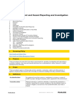 Accident Incident Hazard Reporting Investigation Procedures