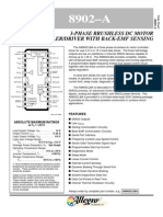 3-Phase Brushless DC Motor Controller/Driver With Back-Emf Sensing