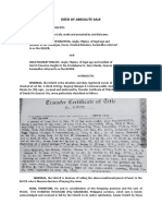 DEED OF ABSOLUTE SALE-George Bautista - Jiolo Dy