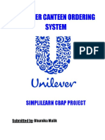 CBAP Project 1 - Unilever Canteen Ordering System