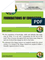 Foundation of Education